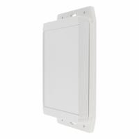 HAMMOND Enclosure: ABS, 7 in x 4 in x 1 in, NEMA 12/13/4/4X/6/6P, Screw On, Solid Cover (MPN 1555HF17GY). Key specifications — Brand: HAMMOND; Closure Method: Screws; Knockouts: Not Included.