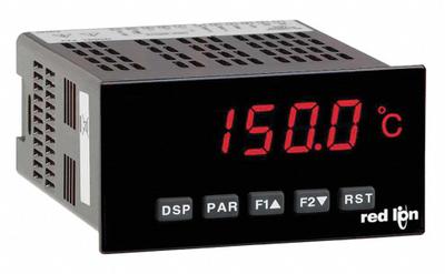 RED LION Temperature Panel Meter: 99,999 Display Span - Min, -19,999 Display Span - Max - Temperature Digital Panel Meters
