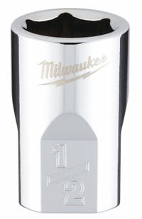 MILWAUKEE Standard Socket: SAE, 3/8 in Drive Size, 1/2 in Socket Size, 6-Point, Std, Chrome (MPN 45-34-9064). Key specifications — attr1204417: MILWAUKEE; attr1204392: Chrome.