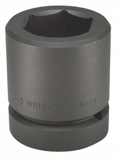 WRIGHT Impact Socket: 2 1/2 in Drive Size, Metric, 140 mm Socket Size, 6-Point - 2-1/2" Drive Impact Sockets