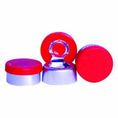 Lab Bottle Caps: 13 mm Dia, Silver, Aluminum, Unlined, 1,000 Closures Included, Colored (MPN W224207). Key specifications — Closure Type: Flip Cap; Clarity: Colored; Septa Included: No; Vented: No; Brand: WHEATON; Closure Color: Silver; Closure Liner Material: Unlined.