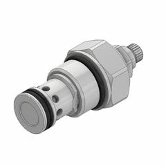 PARKER Pressure Relief Valve: Steel, Screw-In, Screw Adjustment, Two-Way, C12-2 Valve Cavity Size (MPN RAH121S50). Key specifications — attr1012059: RAH121S50; attr1250696: RAH121; attr1011660: Polyurethane; attr1011632: Screw; attr1011634: Steel; attr1011635: PARKER; attr1011636: Steel; attr1011647: 1.25.