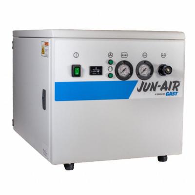 JUN-AIR Electric Air Compressor: Enclosed, Oil Free, 3/4 hp, 1.6 cfm - Enclosed Laboratory Electric Air Compressors