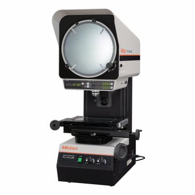 MITUTOYO Profile Projector: Vertical, Inverted Image, 4 in x 4 in Table Size - Vertical Optical Comparators
