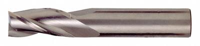 CLEVELAND Square End Mill: Carbide, TiAlN Coated, 3 Flute, 9/16" Mill Dia, 1-1/4" LOC - General Purpose Carbide Square End Mills