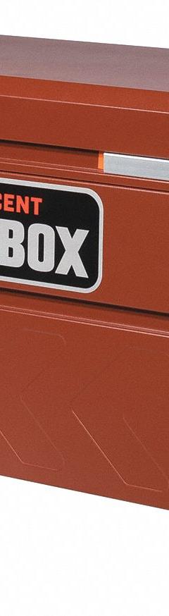 CRESCENT JOBOX Jobsite Box: 20 in W x 42 in D x 27 1/2 in H, 10.5 cu ft, Padlock, Brown (MPN 2-653990). Key specifications — attr1116233: Brown; attr1116253: CRESCENT JOBOX; attr1222022: Padlock - Lock not included.