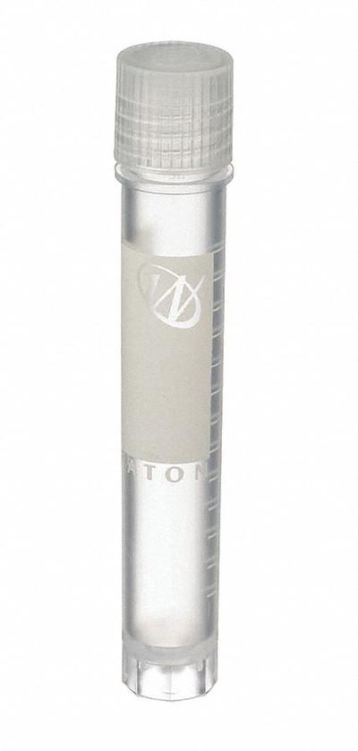 APPROVED VENDOR Cryogenic Vial: Cryogenic, Polypropylene, 4 mL, Natural, 12 mm Body Dia - Plastic Cryogenic Vials