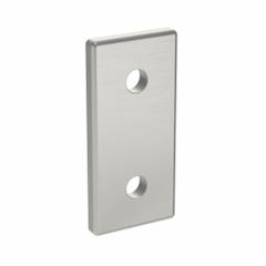Joining Plate: Square Flat Plate, 40 Series, 76 mm x 36 mm x 6 mm, For 8 mm Slot Wd, 2 Holes, Gray (MPN 093VA4080). Key specifications — Material: Aluminum; Brand: FATH INC.; Finish: Anodized.