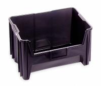 QUANTUM STORAGE SYSTEMS Bin: 15 1/4 in Overall Lg, 19 7/8 in x 12 1/2 in, Black, Stacking Capable (MPN QGH700BR). Key specifications — Mobility: Stationary; Material: Plastic; Brand: QUANTUM STORAGE SYSTEMS; Stackable: Stacking Capable.