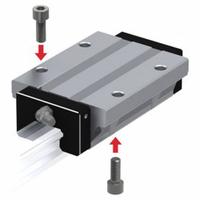 THK Linear Guide Carriage: For 45 mm Rail Wd, Ball, SHS Type Std Guide, 51.1 mm Carriage Ht (MPN SHS45LC1SS). Key specifications — Carriage Material: Carbon Steel; Roller Material: Carbon Steel; Size: 45; Brand: THK; Features: End Seal and Side Seal; Type: SHS Type Standard Guide.