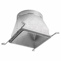 Vent Boot Hanger: Square to Round Adapter Boot, 12 in Dia. 12 in H x 12 in W Collar Size, Steel (MPN SBS-121212 SRA). Key specifications — Cap/Collar Material: Steel; Material: Steel; Manufacturer Part Number: SBS-121212 SRA; Brand: SPEEDI-BOOT.