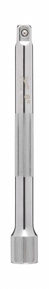 MILWAUKEE Socket Extension: 3/8 in Input Drive Size, 3/8 in Output Drive Size, 6 in Overall Lg, Std (MPN 43-24-9114). Key specifications — attr1204978: Not Insulated; attr1204980: Locking Not Included; attr1204984: MILWAUKEE; attr1204970: Chrome.