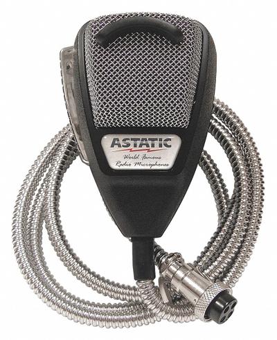 ASTATIC Microphone: Fits CB Radios, For CB Radios Series, 48 in Cord, Noise Cancelling - CB Radio Microphones & Speakers