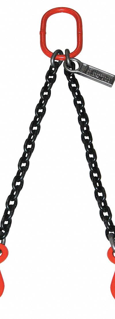 LIFT-ALL Double Leg Chain Sling: 7/8 in Chain Trade Size - Grade-80 Double-Leg Chain Slings