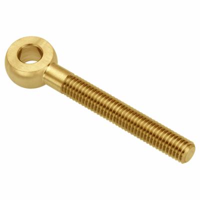 AMPG Fixed Rod End: Brass, Plain, 100 mm Hole Center-to-End Lg, Right Hand - Brass Male Threaded Fixed Rod Ends