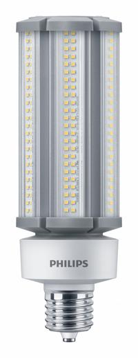 HID Replacement LED Bulb: Corncob ED23-1/2, Mogul Screw (EX39), 63 W Watt, 4000K, LED, 100 to 277V (MPN 63CC/LED/840/LS EX39 G3 BB 3/1). Key specifications — Color Temperature: 4000K; Brand: PHILIPS; Shatter-Resistant: Yes.
