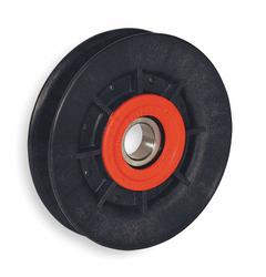 FENNER DRIVES V-Belt Idler Pulley: 17 mm Bore Dia, 5 in Outside Dia, Ball, 0.8 in Face Wd, Wedge (MPN VA5001). Key specifications — Bearing Type: Ball; Brand: FENNER DRIVES.
