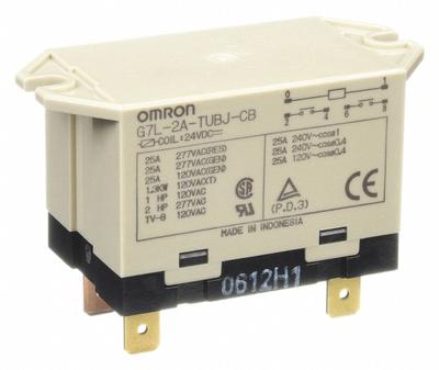 OMRON Enclosed Power Relay: Surface (Top Flange) Mounted, 25 A Current Rating - Surface-Mounted Relays