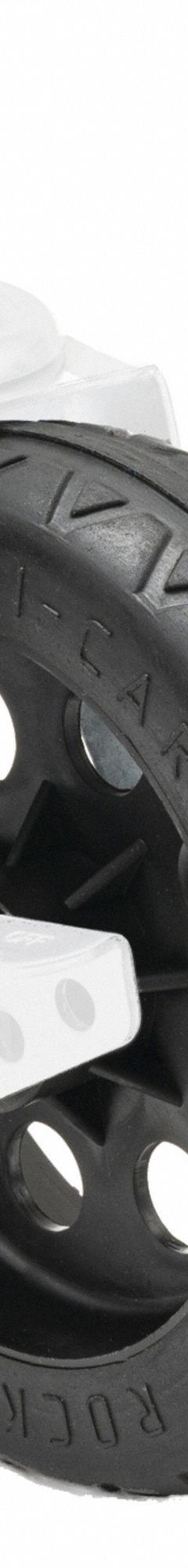ROCK N ROLLER Caster: 500 lb Load Capacity, Aluminum/Rubber/Steel, Black, RCSTR8X2BK, 1 PR. Key specifications — Features: All-terrain R-Trac ™ casters offer a cushioned ride akin to pneumatic tires, featuring a built-in locking brake for added stability. They boast minimal rolling resistance, lightweight construction, and no-flat capabilities.; Compatible Grainger Part Number: 846N25; Manufacturer Part Number: RCSTR8X2BK; Accessory Type: Caster; Compatible with Product Type: Rock N Roller Multi-Carts.