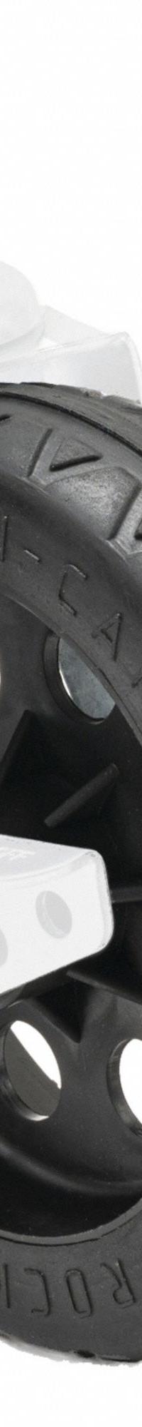 ROCK N ROLLER Caster: 500 lb Load Capacity, Aluminum/Rubber/Steel, Black, RCSTR8X2BK, 1 PR. Key specifications — Features: All-terrain R-Trac ™ casters offer a cushioned ride akin to pneumatic tires, featuring a built-in locking brake for added stability. They boast minimal rolling resistance, lightweight construction, and no-flat capabilities.; Compatible Grainger Part Number: 846N25; Manufacturer Part Number: RCSTR8X2BK; Accessory Type: Caster; Compatible with Product Type: Rock N Roller Multi-Carts.