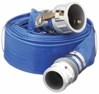 Water Discharge Hose: 6 in Hose Inside Dia., 50 ft Hose Lg, 50 psi, Blue, 6 in x 6 in Fitting Size (MPN DPX600-50CE-G). Key specifications — Brand: APPROVED VENDOR; Temp. Range: 5° to 150°F; Hose Color: Blue.
