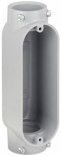 Conduit Outlet Body: Aluminum, 1 in Trade Size, C Body, 11.8 cu in Body Capacity, Set Screw Hub (MPN C100T-A). Key specifications — Finish: Powder Coated; For Use With: EMT; Brand: APPLETON ELECTRIC; Hub Style: Set Screw.