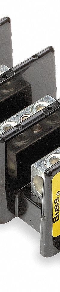 BUSSMANN Power Distribution Block: Open, Lug, Lug, 14 AWG – 2/0 AWG For Line Side Wire Sizes (MPN 16000-3). Key specifications — attr1361688: Surface; attr1308686: BUSSMANN; attr1361672: Aluminum.