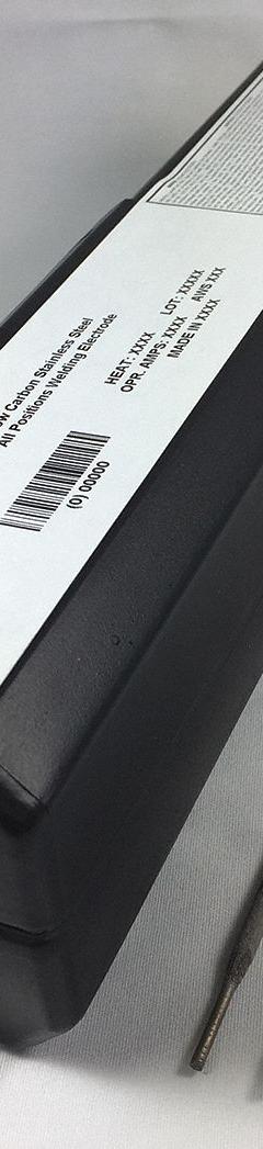 HOBART Stick Electrode: Stainless Steel, E308/308L-16, 3/32 in x 12 in, 5 lb (MPN 54JK85). Key specifications — Yield Strength (As Welded): 54 ksi; Brand: HOBART; Tensile Strength (As Welded): 84 ksi.