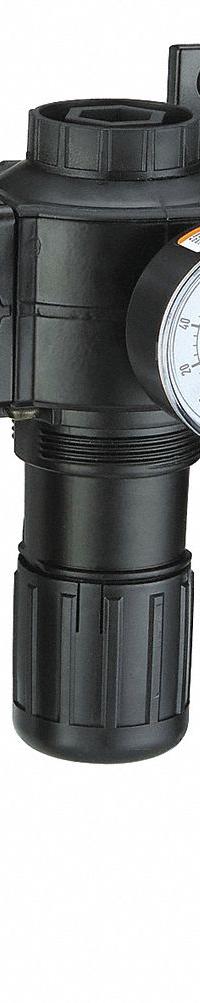 SPEEDAIRE Filter/Regulator/Lubricator: 1/2 in NPT, 192 cfm, 250 psi Max Op Pressure, 5 micron, Mist (MPN 7D744). Key specifications — attr109524: SPEEDAIRE.