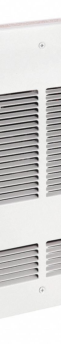 DAYTON Recessed Electric Wall-Mount Heater: 1500 W/2000 W, 208/240V AC, Single Phase, White (MPN 5ZK70). Key specifications — Grille Color: White; Programming Capability: Non-Programmable; Wattage Output: 1500 W/2000 W; Voltage, Phase: 208/240V AC, 1-phase; Rough-In Dimensions - H x W x D: 12-5/8 in x 9-3/16 in x 2-1/2 in; Nominal Voltage - HVAC: 208V AC; Brand: DAYTON; Phase: Single.