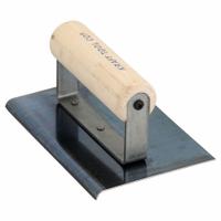 KRAFT TOOL Concrete Sidewalk Edger: Blue Steel, 6 in Blade Lg, 4 in Blade Wd, Wood (MPN CF572). Key specifications — attr1004985: Edger; attr1004984: KRAFT TOOL; attr1004993: Wood.