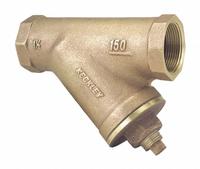 KECKLEY Y Strainer: 3/8 in, NPT, Mesh, 0.034 in Screen Size, Bronze, Fiber, 3 1/4 in Ht, 3 1/4 in Lg (MPN 3/81THY-BCM20M34-FTI-F). Key specifications — Brand: KECKLEY; Seal Material: Fiber; Manufacturer Part Number: 3/81THY-BCM20M34-FTI-F; Screen Material: 304 Stainless Steel.