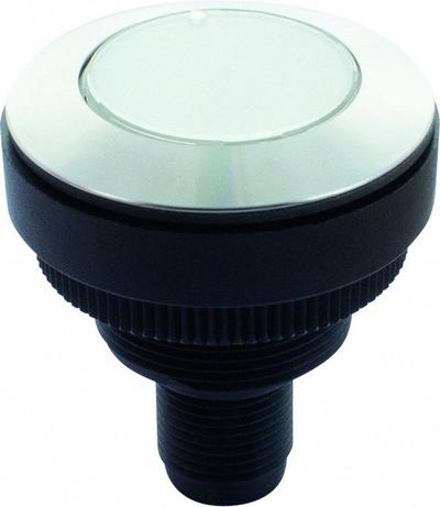 MURRELEKTRONIK Illuminated Push Button: Illuminated, Flush Profile, Non-Metallic, 30 mm - Illuminated Flush-Mount Push Buttons