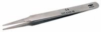 AVEN Tweezers: Titanium, Round, Straight Tip, 2.07 mm Tip Thick (MPN 18049TT). Key specifications — attr1002355: Titanium; attr1002345: AVEN; attr1002348: Titanium; attr1002358: Smooth; attr1002361: 2A; attr1024781: Standard.