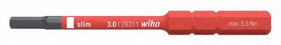 WIHA Insulated Screwdriver Blade: Hex Head, Insulated Screwdriver Blade, Metric - Insulated Driver Bits