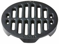 JAY R. SMITH MFG. CO Grate: A, Round, 7 7/8 in Overall Dia, 1 in Overall Ht, Ductile Iron, Tan (MPN 2120GM). Key specifications — Finish: Duco-Coated; Brand: JAY R. SMITH MFG. CO; Color Family: Brown.