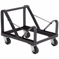NATIONAL PUBLIC SEATING Chair Cart: 660 lb, 21 in L x 20 1/2 in W x 26 in H, For 40 Chairs, Black (MPN DY85). Key specifications — Frame Color: Black; Brand: NATIONAL PUBLIC SEATING; Caster/Wheel Configuration: (2) Rigid.