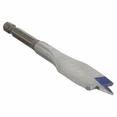 IRWIN Spade Drill Bit: 3/4 in Drill Bit Size, 1/4 in Shank Dia, 4 3/4 in Overall Lg - Quick-Change Hex-Shank Flat Spade Drill Bits