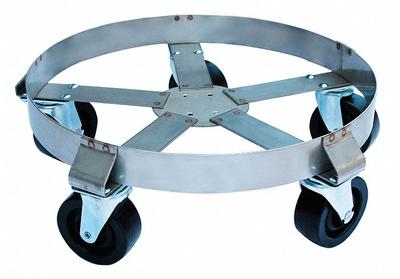 APPROVED VENDOR Drum Dolly: 1,100 lb Load Capacity, For 55 gal Container Capacity, Round - Cross-Brace Drum Dollies with Support Ring