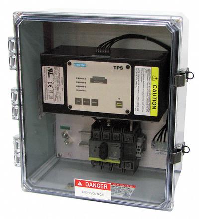Siemens Surge Protection Device: Three Phase, 120/208V AC Wye, 1200V (L-L)/700V (L-G - Enclosed External-Mount SPDs
