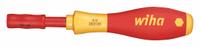 WIHA Bit Holder: Bit Holder, Hand, 1/4 in Compatible Bit Size, Hex Compatible Bit Shank, Nonmagnetic (MPN 28400). Key specifications — attr1132695: Hex; attr1132691: Not Impact Rated; attr1132694: Nonmagnetic; attr1132704: WIHA.
