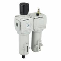 NUMATICS Filter Regulator Assembly: 3/4 in NPT, 8,900 lpm, 16 bar Max Op Pressure, 5 micron, Mist (MPN A653A0000019362). Key specifications — attr109588: 653; attr109546: Manual - Semi-automatic Drain; attr109524: NUMATICS.