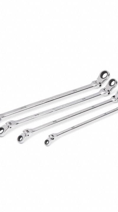 GEARWRENCH Combination Ratcheting Wrench Set - Metric, Double End, 12-Point, Ratcheting Box End Wrench Sets