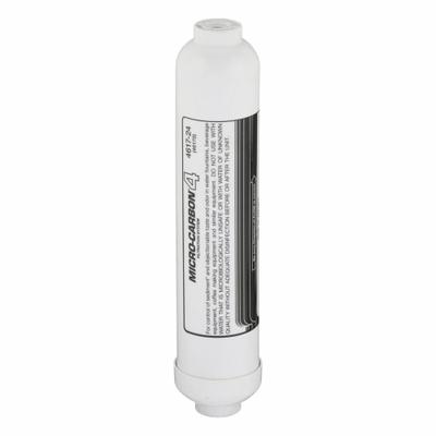 NU-CALGON Inline Water Filter: 20 micron, 1 gpm, 10 in Overall Ht - Inline Ice Machine & Refrigerator Water Filters