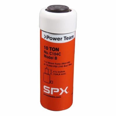 POWER TEAM Hydraulic Cylinder: Single Acting, 10 ton Nominal Capacity, 4 in Nominal Stroke Lg - General Purpose Rams