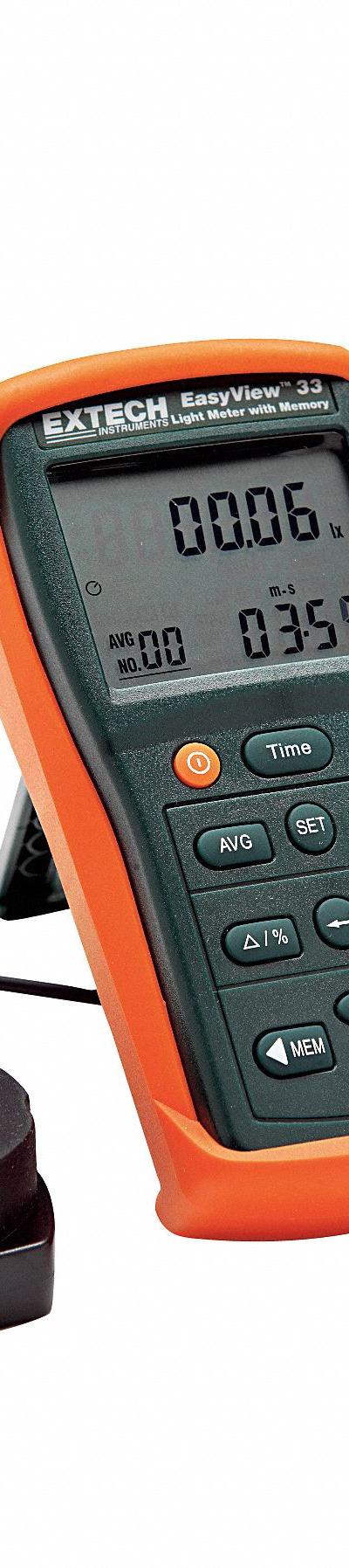 EXTECH Light Meter: ±3% Light Level Accuracy - Data Logging Light Meters