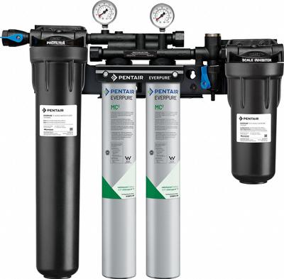 EVERPURE Water Filtration System: 0.2 micron, 3.3 gpm, FNPT, 25 5/8 in Overall Ht - Multi-Purpose Water Filter Systems