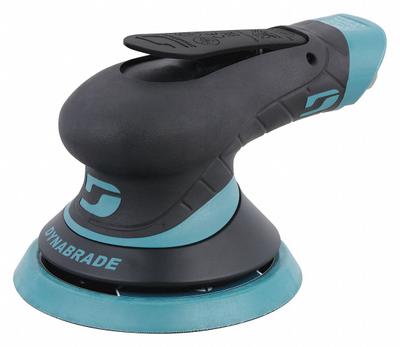 DYNABRADE Air Orbital Sander: 5 in Disc, Hook and Loop, 3/32 in Orbit, Non-Vacuum - Non-Vacuum Random Orbital Sanders