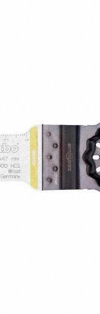 METABO Oscillating Tool Blade: 1 1/4 in Blade Wd, 1 7/8 in Overall Lg, Plunge Cutting, 1 Pieces (MPN 626950000). Key specifications — attr1097473: Soft Wood; attr1097476: METABO; attr1097456: Plunge Cutting.