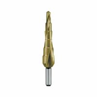 RUKO TOOLS Step Drill Bit: 3/16" to 1/2", TiN-Coated HSS, 3-Flats Shank (MPN 101701T). Key specifications — attr1234936: Not Impact Rated.